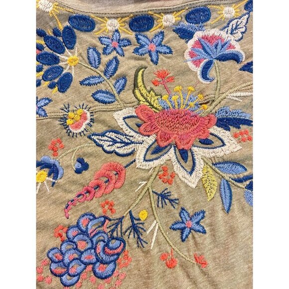 Johnny Was Tiwa Embroidered Draped Tunic Dress XS - Picture 5 of 6